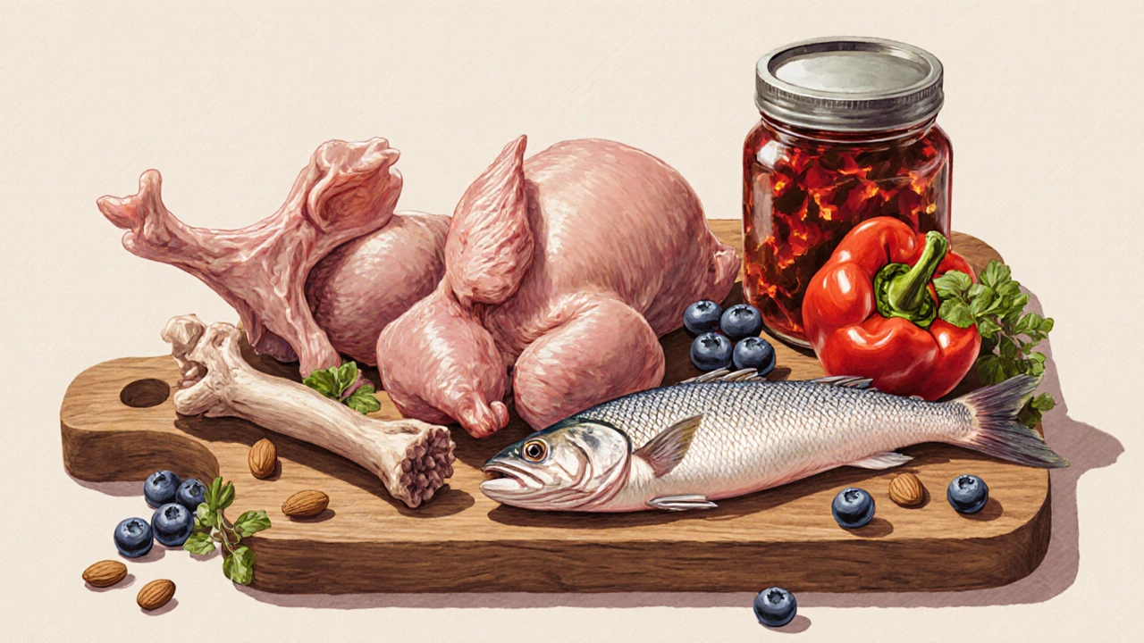Tradiční české pokrmy bohaté na kolagen: kuřecí nožky, vepřové uši a ryby s kostmi.
