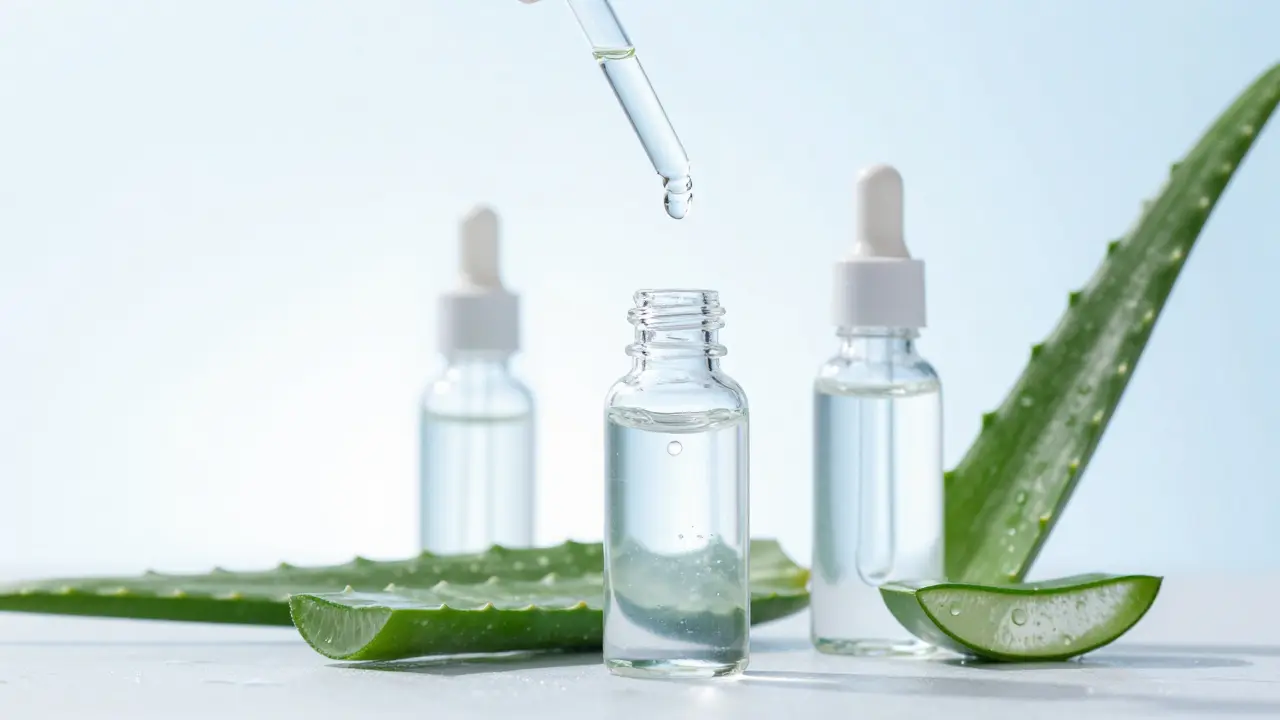 Hydratační séra a aloe vera pro péči o vlasovou pokožku