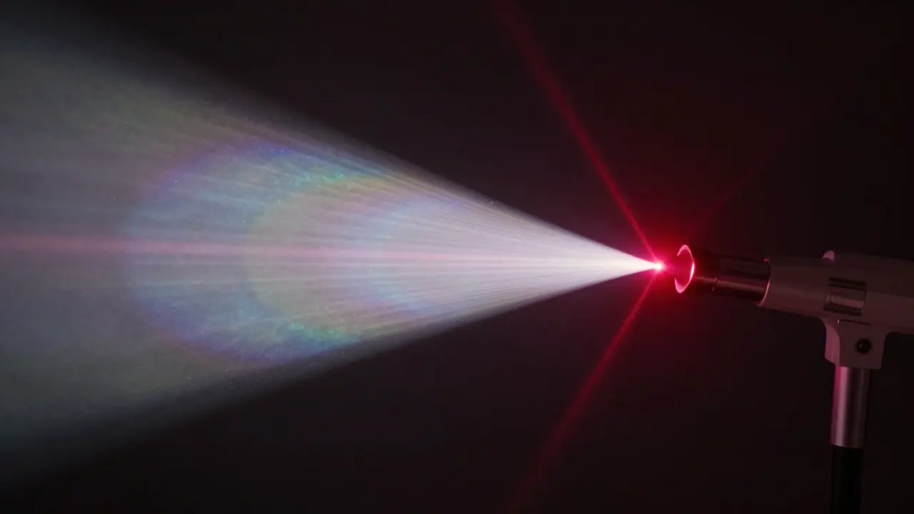 Srovnání rozptýleného světla IPL a přesného laserového paprsku
