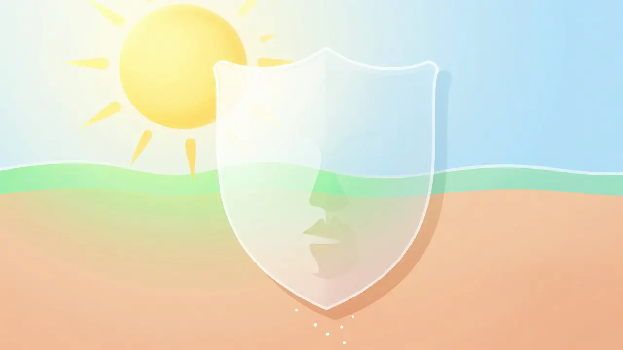 Ochrana pleti před sluncem pomocí SPF štítu