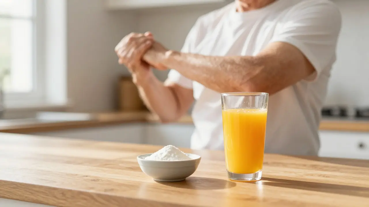 Ranní rutina s vitamínem C a strečinkem pro podporu zdraví kloubů
